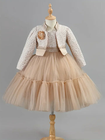 Cute Princess Dresses and Coat Outfits 2-8 Year
